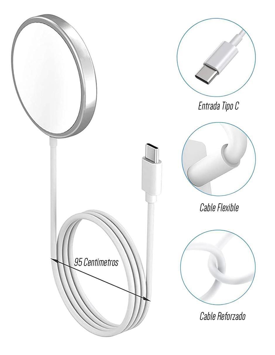 Cargador inalámbrico USB tipo C 3