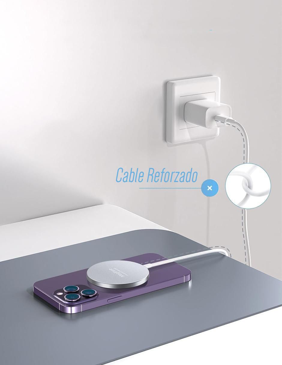 Cargador inalámbrico USB tipo C 4