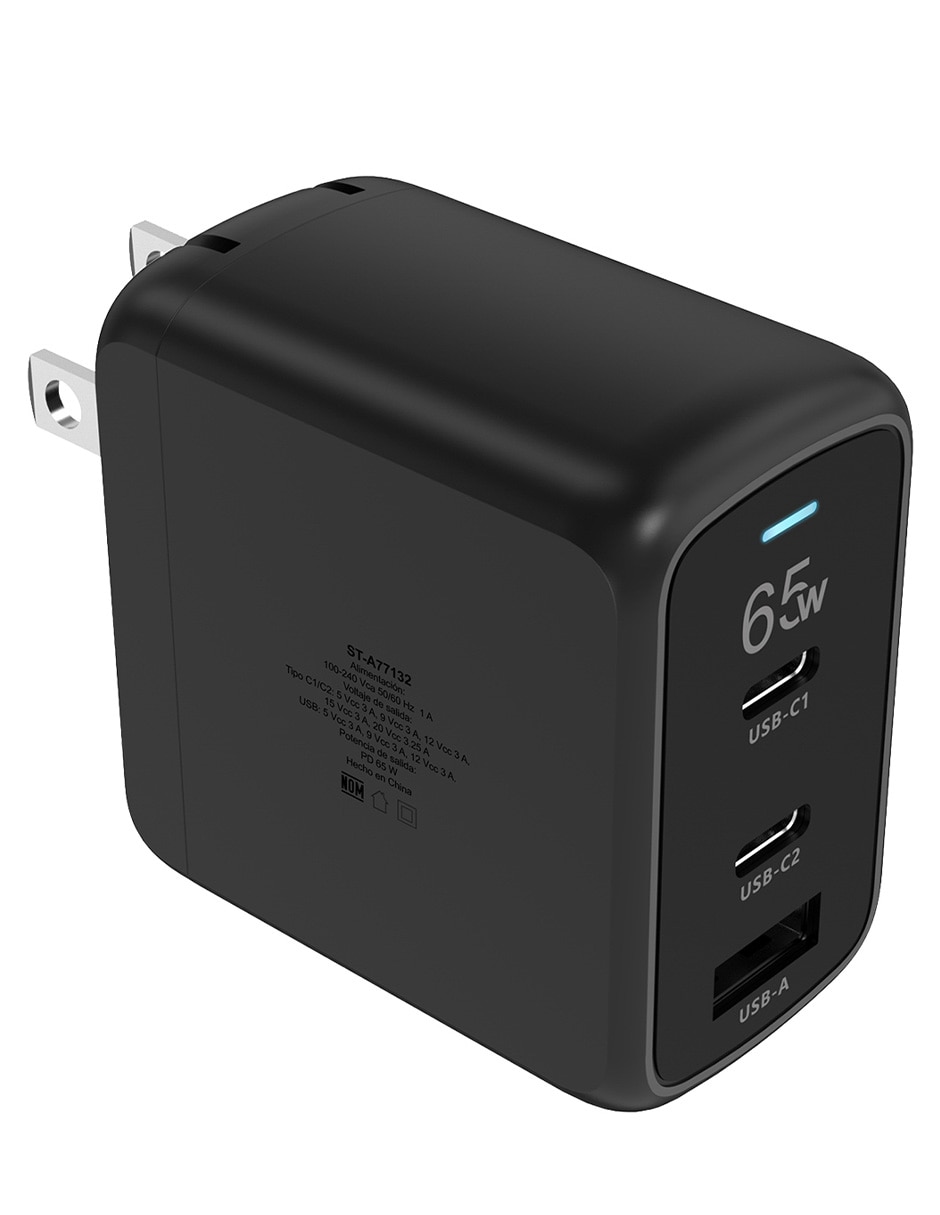 Cargador pared USB tipo A + USB tipo C 2