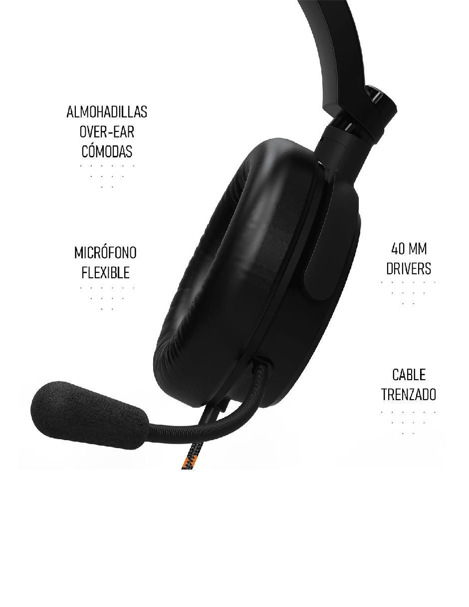 Audífonos gamer alámbricos 4