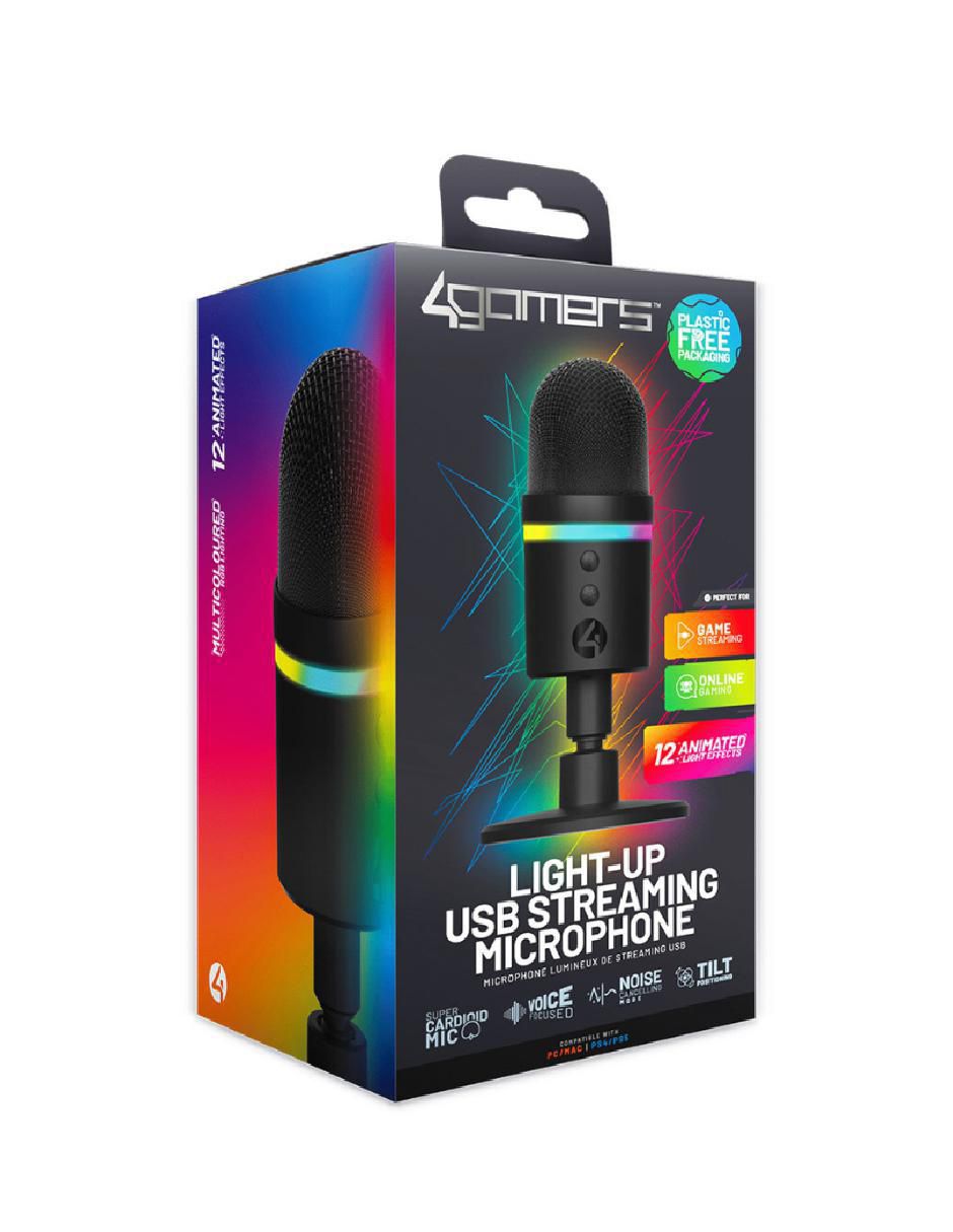 Micrófono micrófono gaming alámbrico xp-rgbsm-v1-4g 3