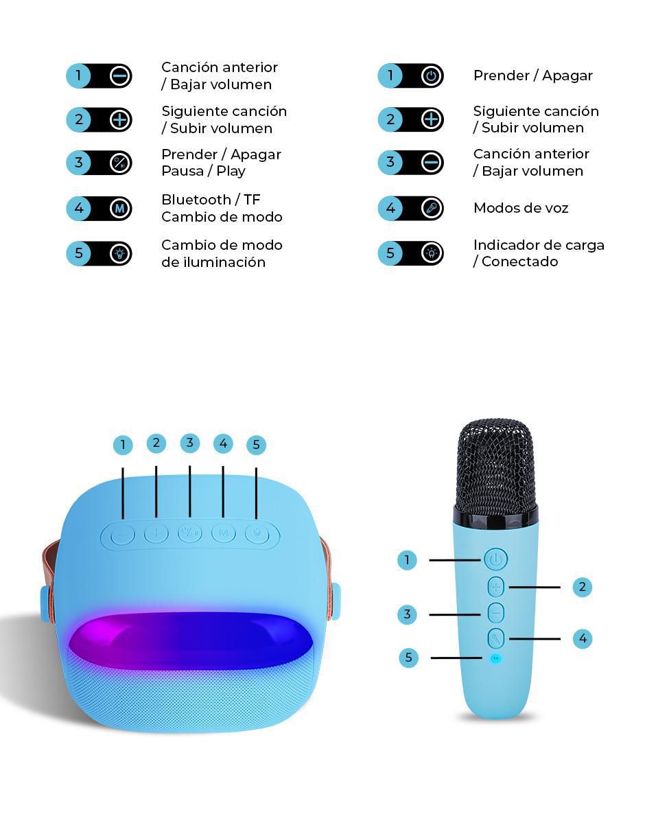 Bocina recargable DN-SPK01A bluetooth 4