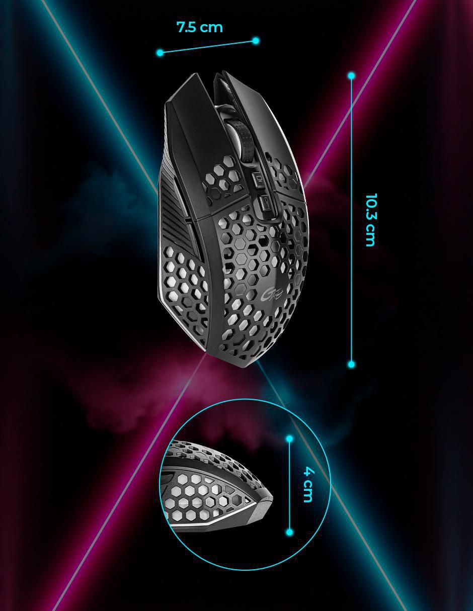 "mouse/mouse gamer" inalámbrica techzone dn-wm89b dn-wm89b