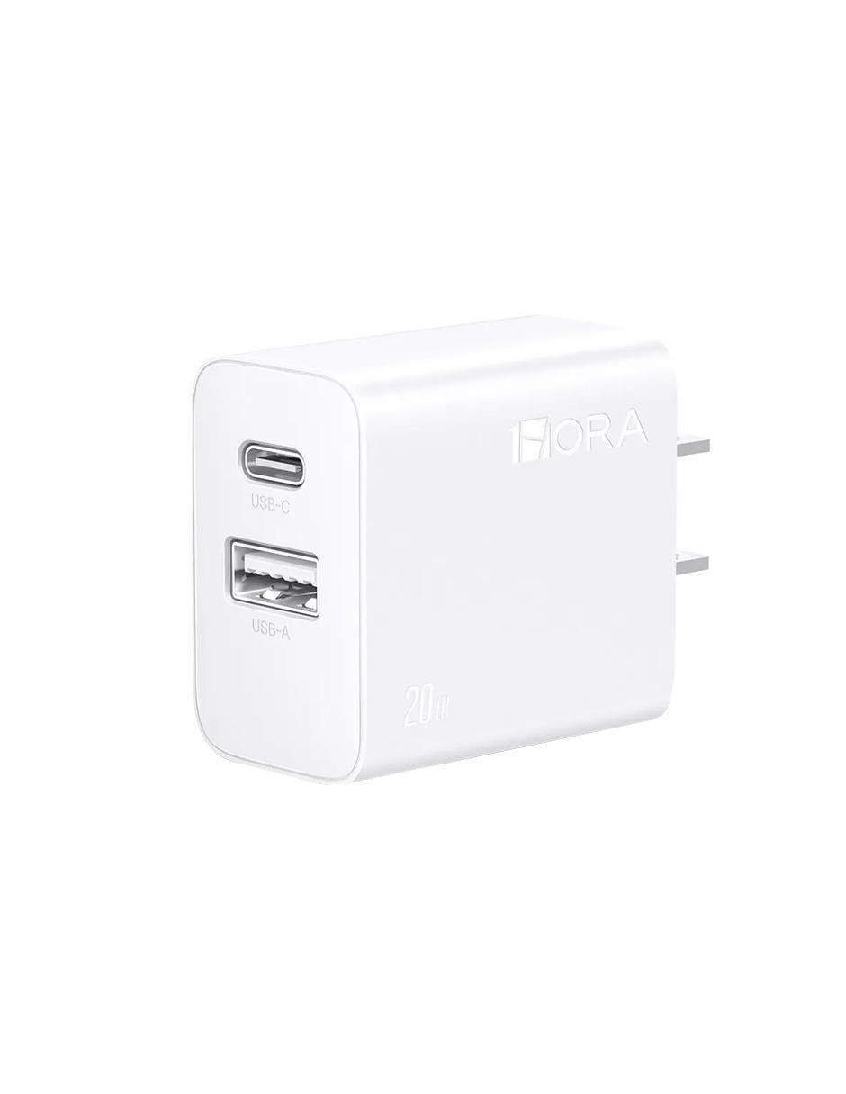 Cargador pared USB + USB tipo C 2