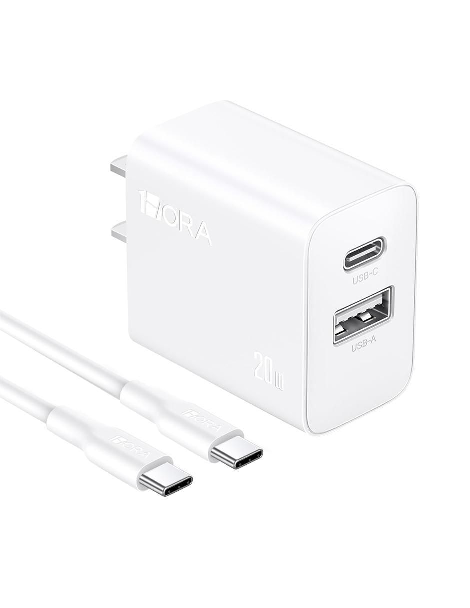 Cargador pared USB + USB tipo C 3