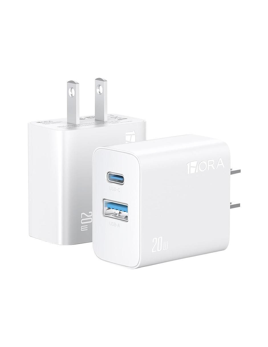 Cargador pared USB + USB tipo C 5