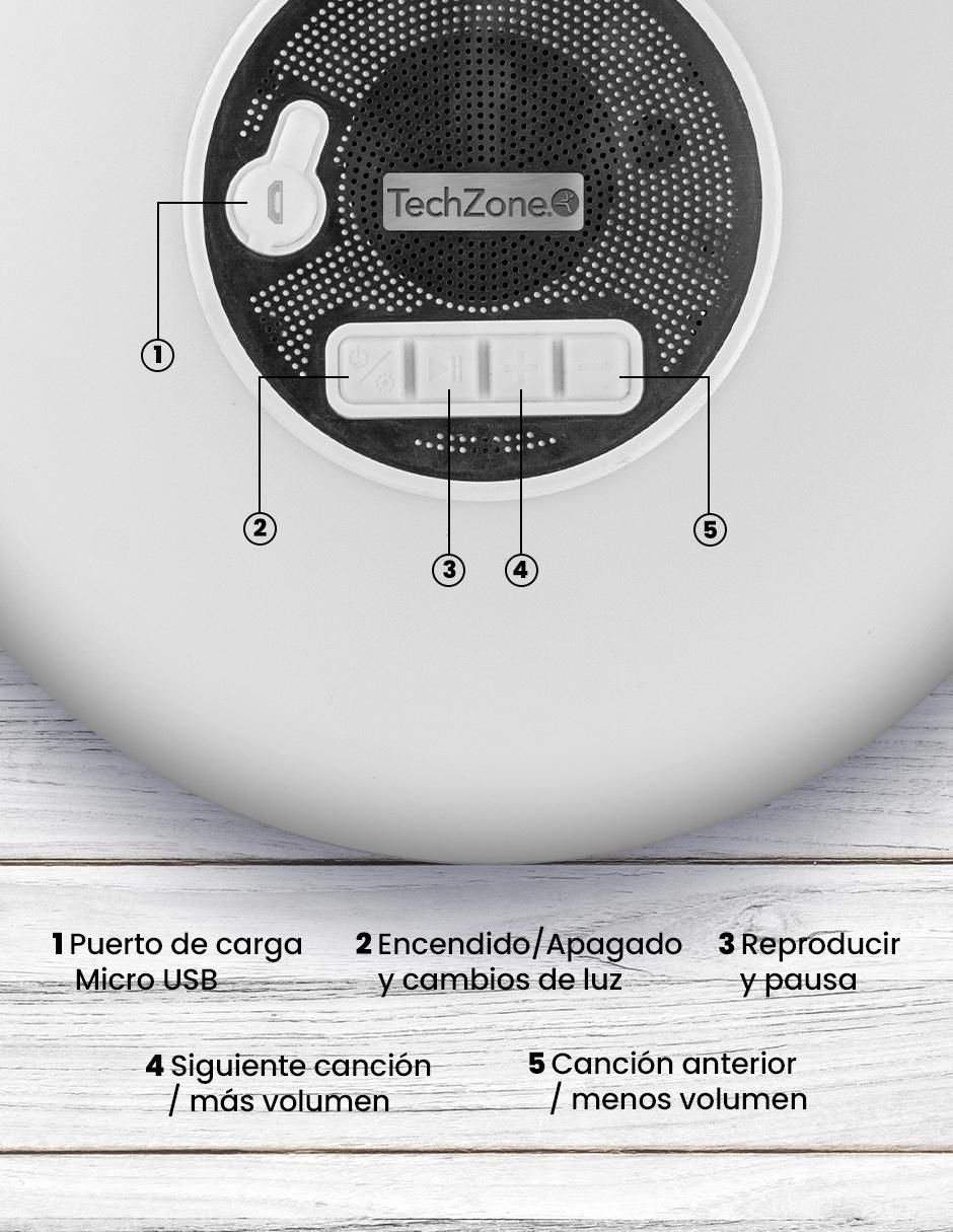 Bocina portátil TZAUBOB01 bluetooth 7