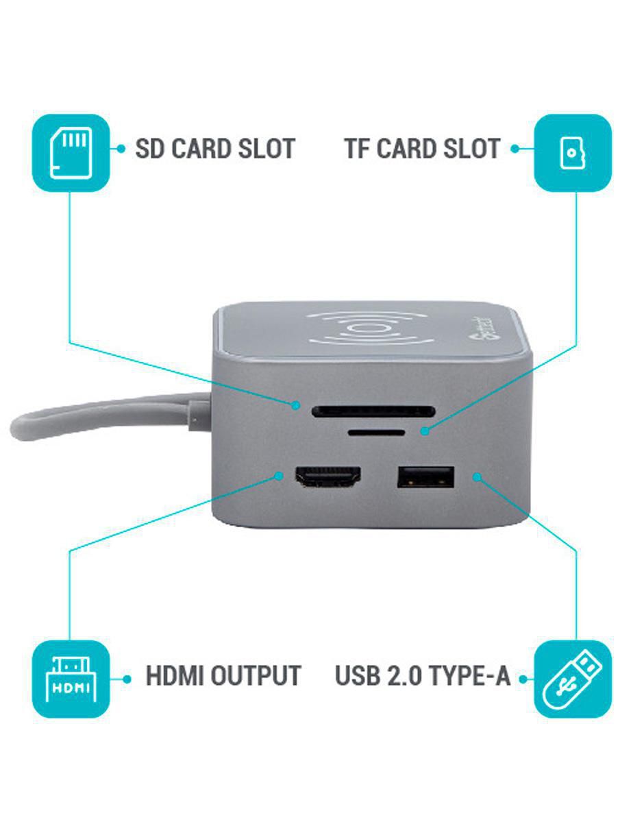 Hub Docking Station Thunderbolt USB C GHW-69401 de 10 contactos 6