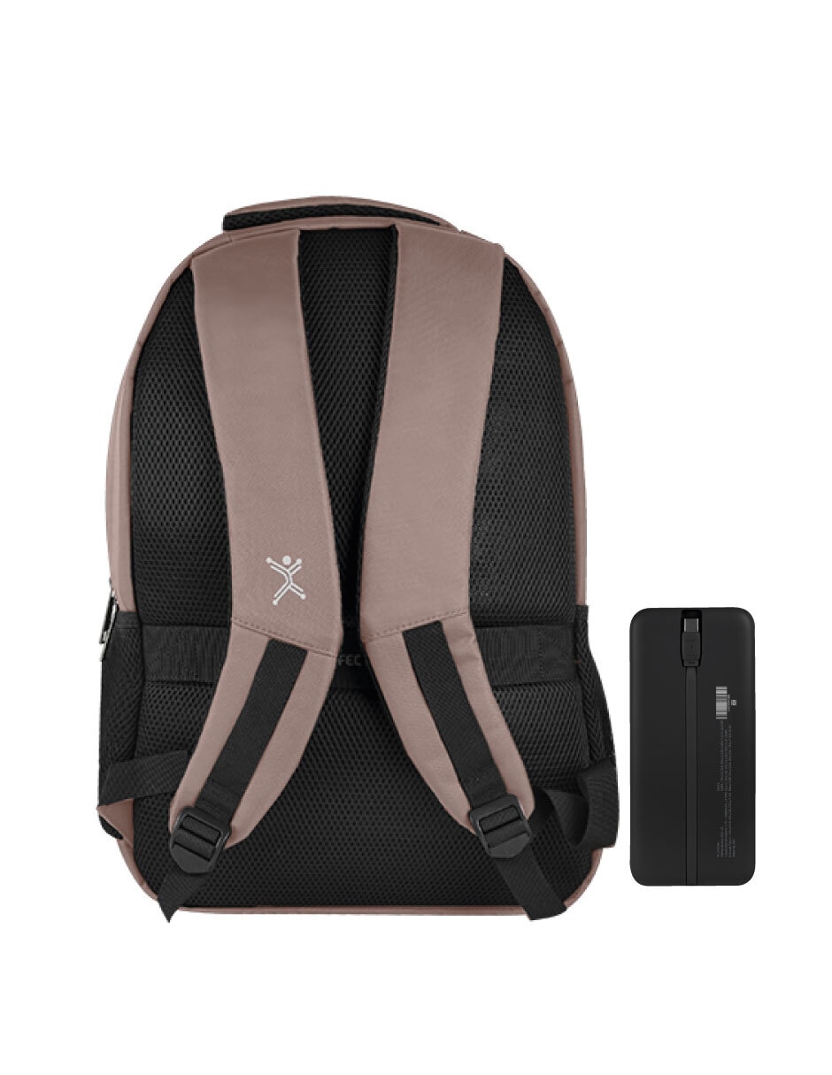 MOCHILA PERFECT CHOICE COM, ROSA CLARO