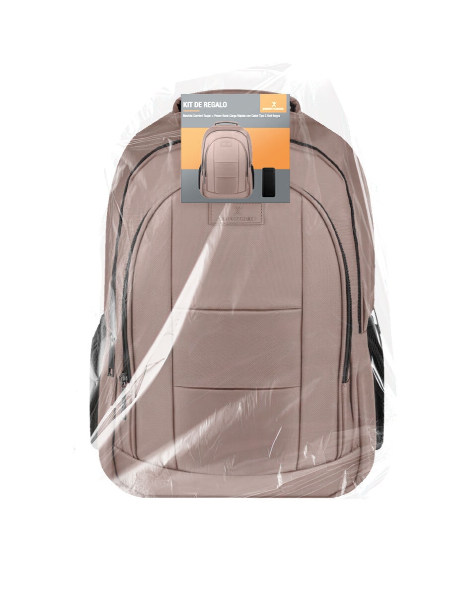 MOCHILA PERFECT CHOICE COM, ROSA CLARO
