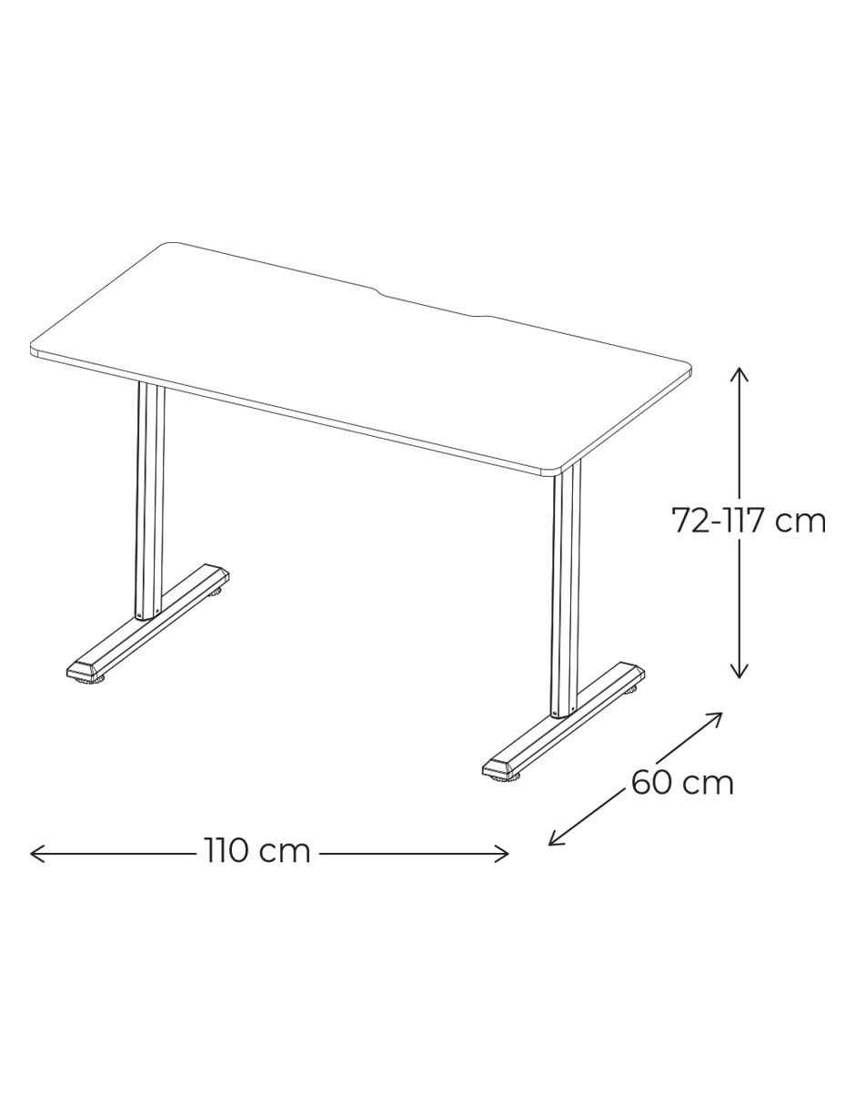 Escritorio Ergonomía de metal 6