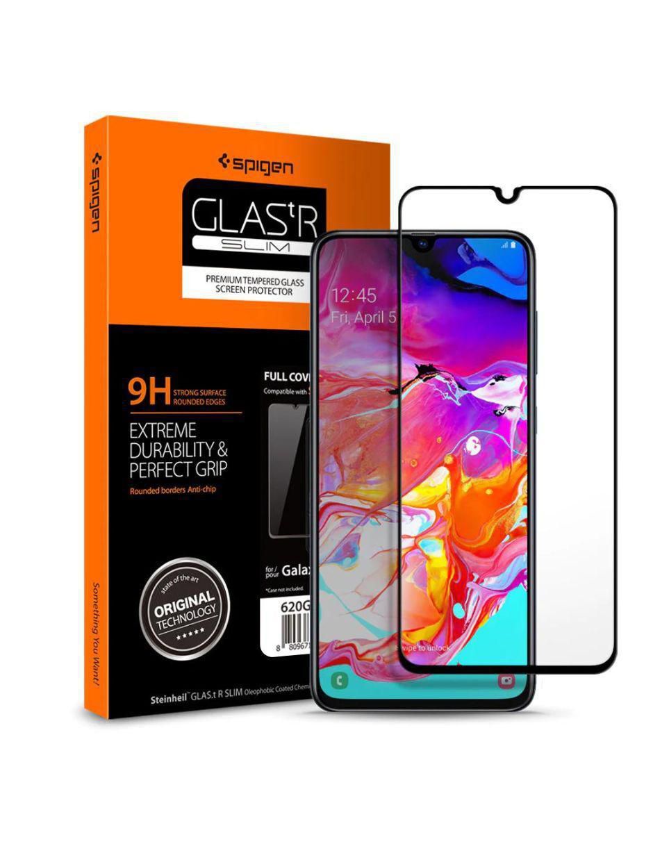 Mica celular Samsung Galaxy A70  de cristal templado 3