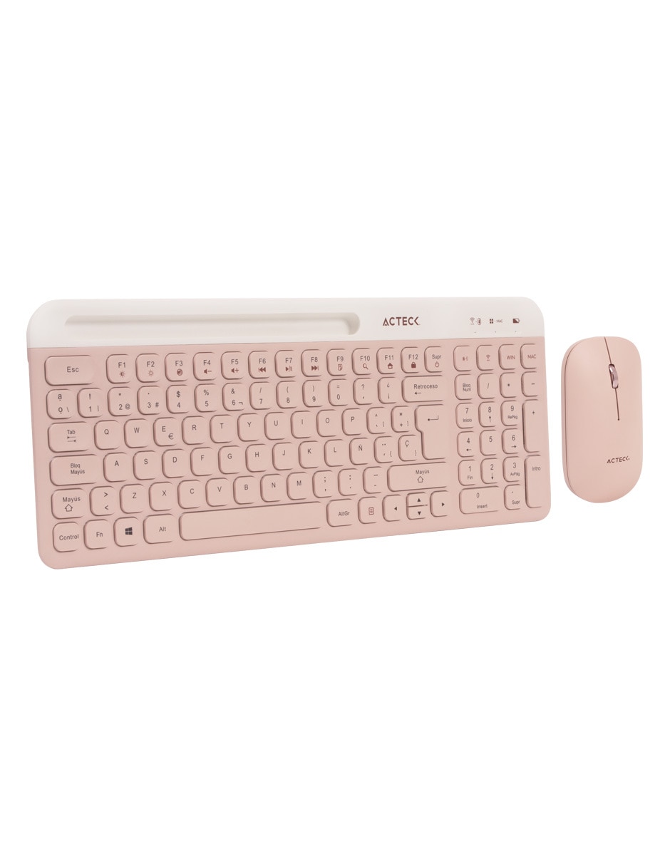Mouse y teclado Virtuos Silk MK720 Rosa 2