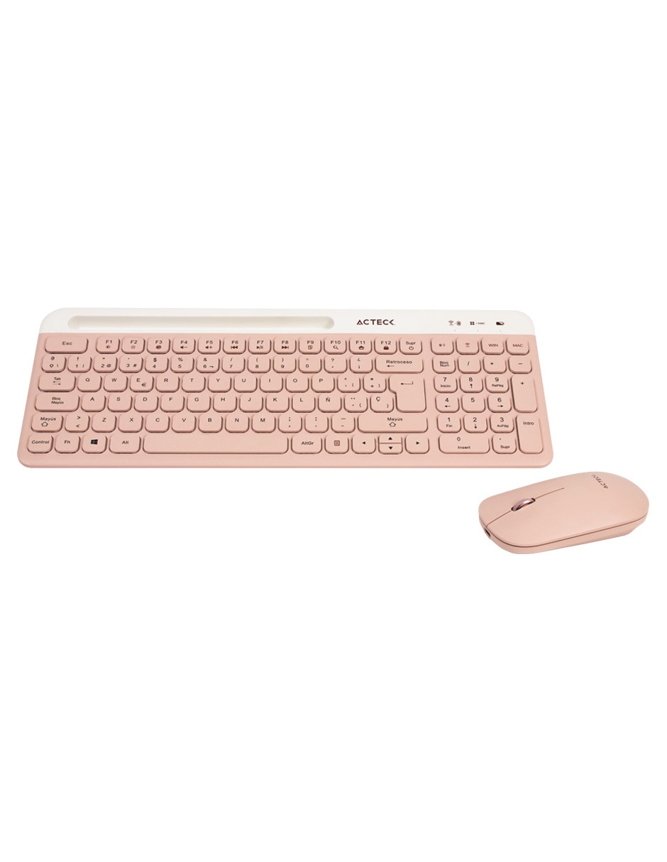 Mouse y teclado Virtuos Silk MK720 Rosa 3