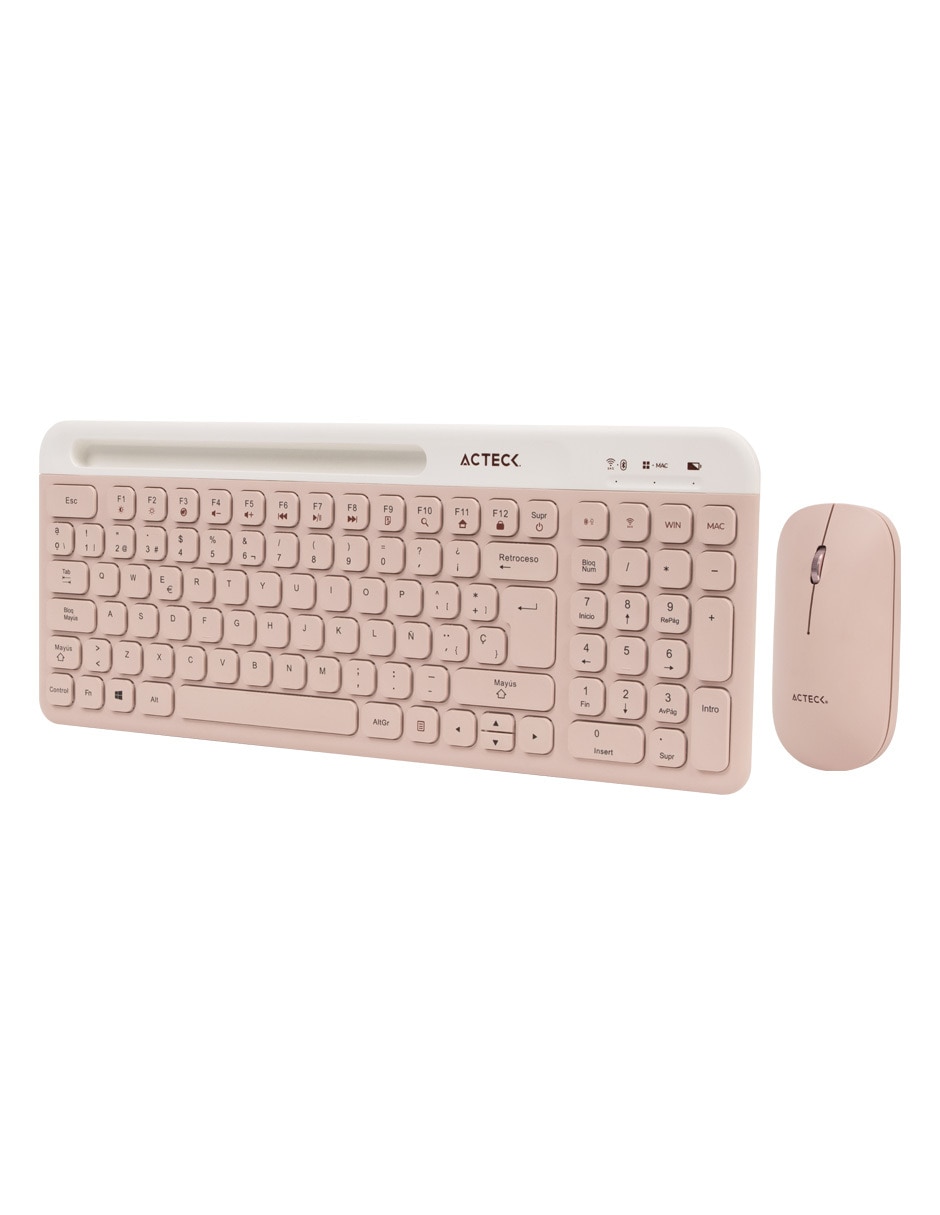 Mouse y teclado Virtuos Silk MK720 Rosa 4