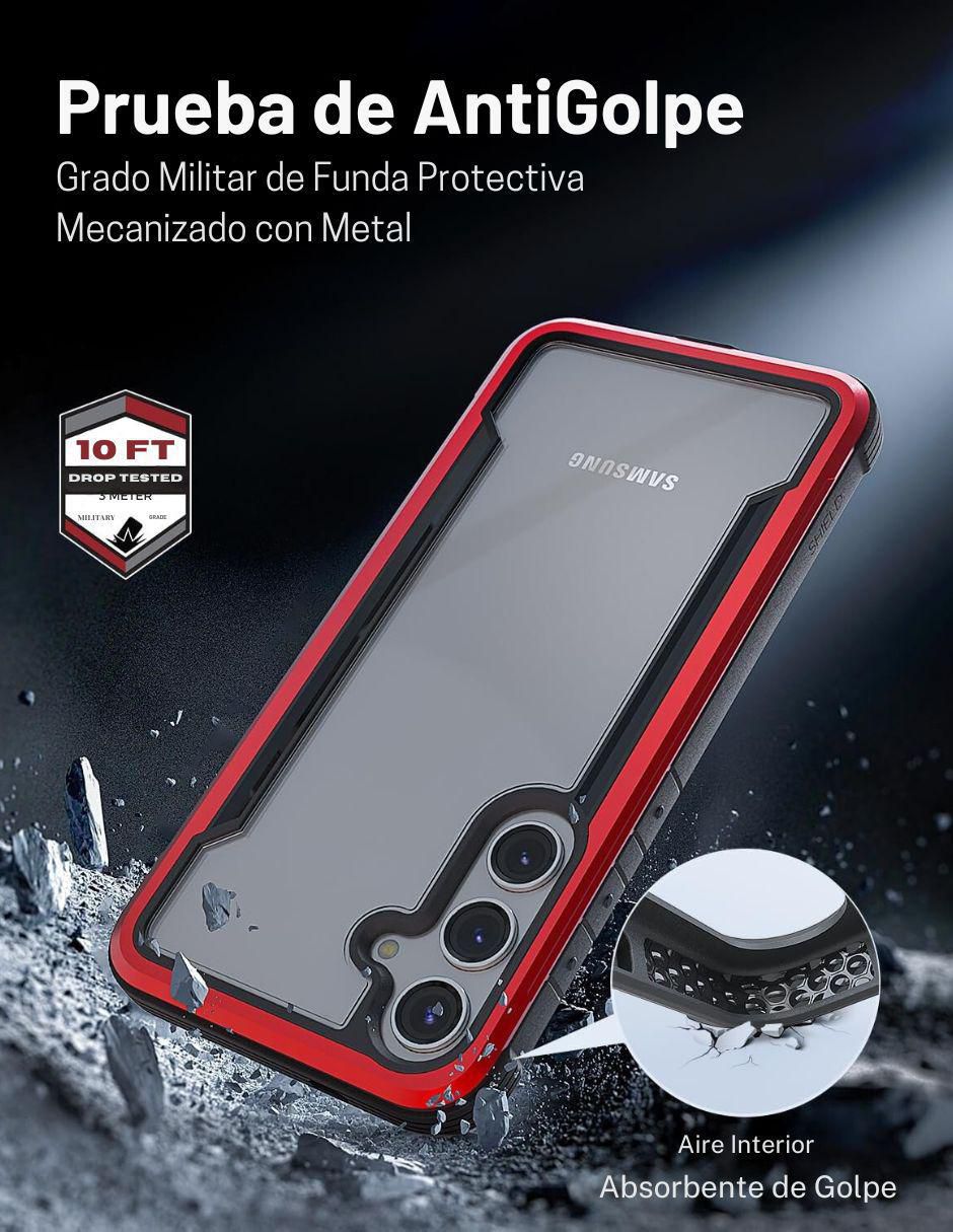 "funda para" samsung raptic shield galaxy s24 plus "de" aluminio