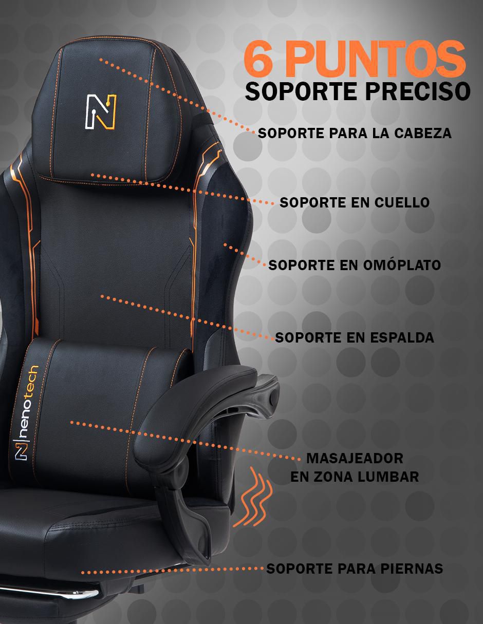 Silla gamer nenotech nenotech "de" mezcla de materiales