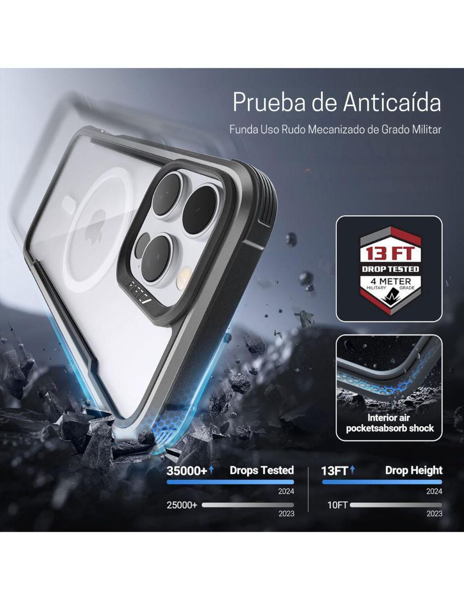 "funda para" apple shield magnetica iphone 16 pro max "de" aluminio