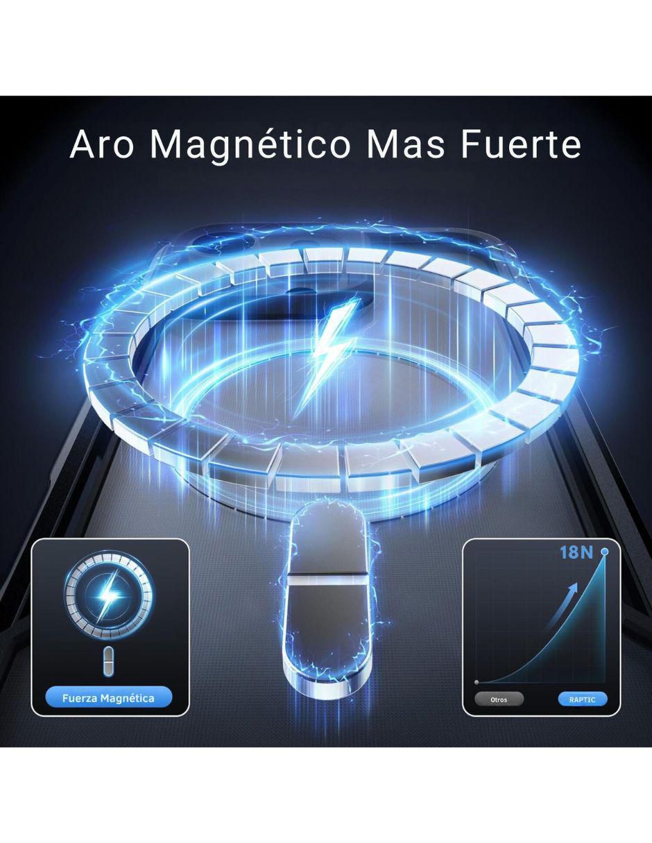 "funda para" apple shield magnetica iphone 16 pro max "de" aluminio