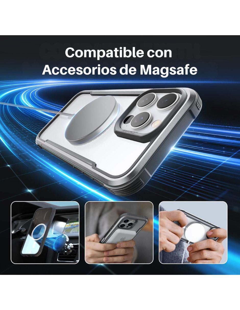 "funda para" apple shield magnetica iphone 16 pro max "de" aluminio