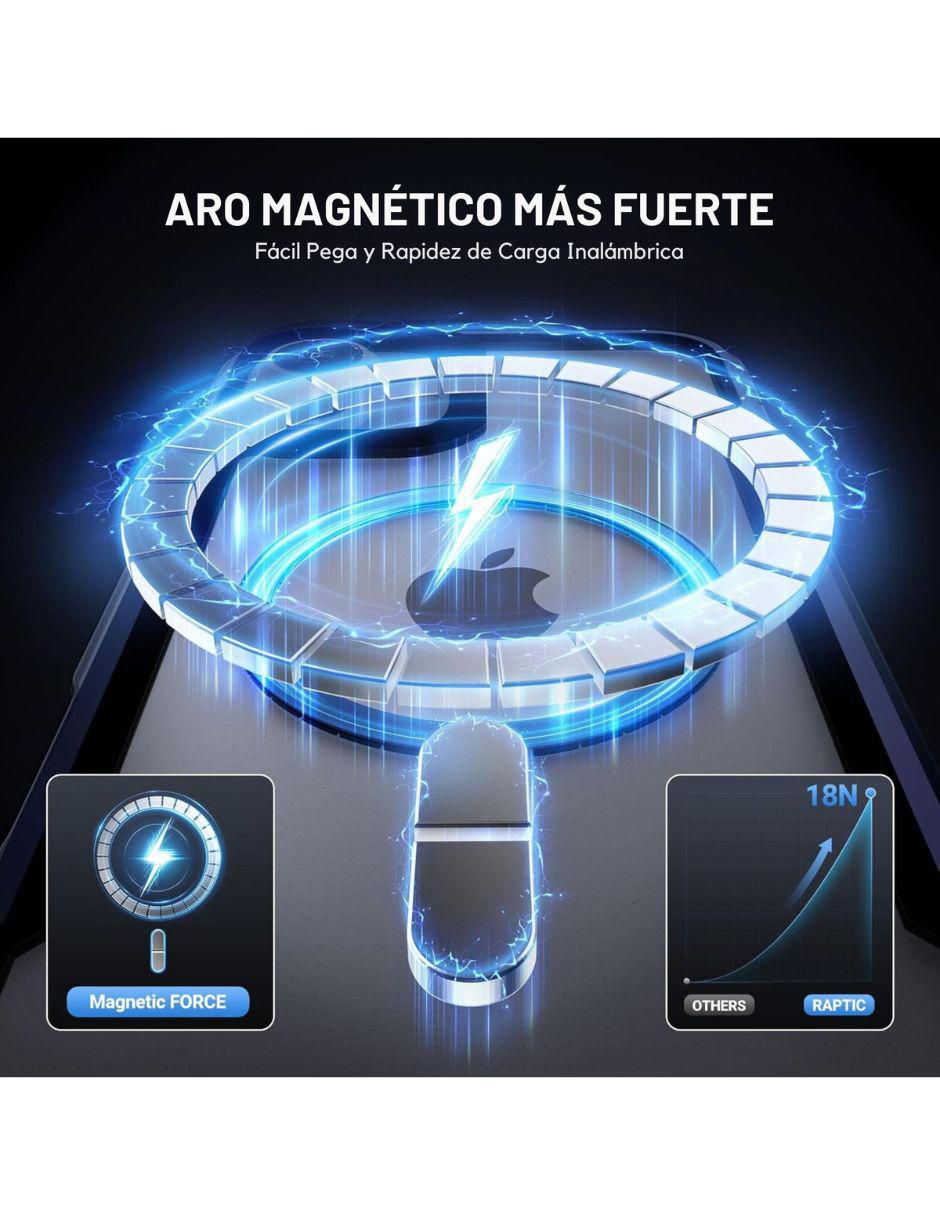 "funda para" apple shield magnetica iphone 16 "de" aluminio