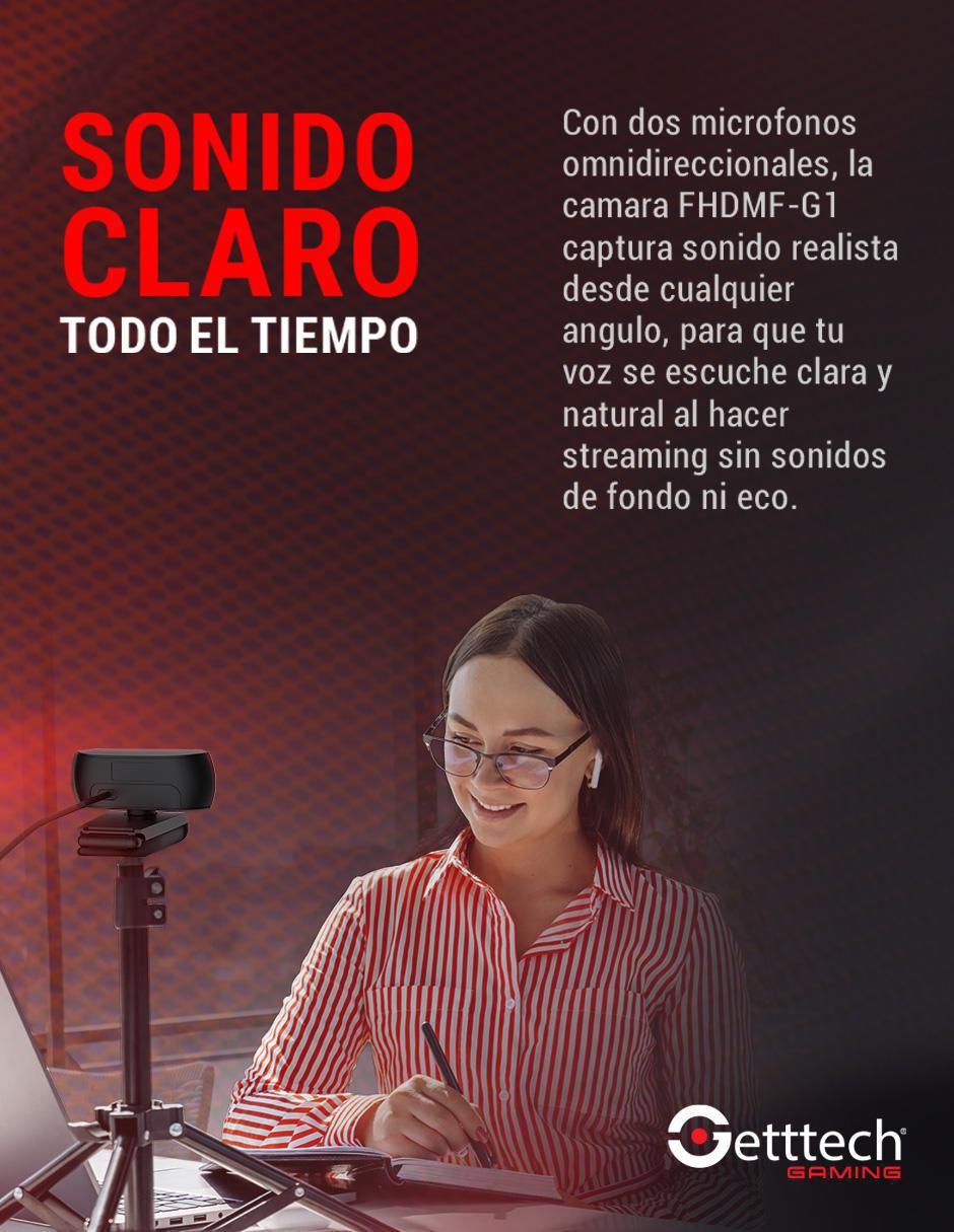 Webcam de 1080 px GPW-FHDMF-G1 11