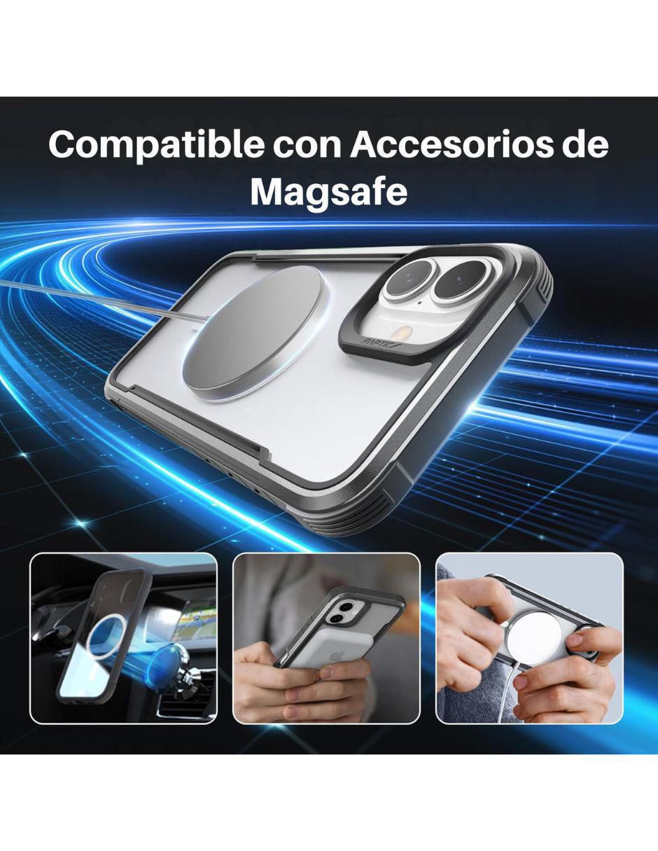 "funda para" apple shield magnetica iphone 16 plus "de" aluminio