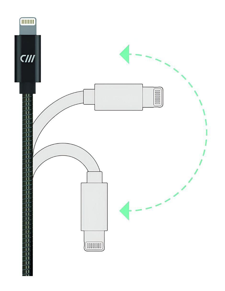 Cable lightning a tipo USB A de 90 cm 3