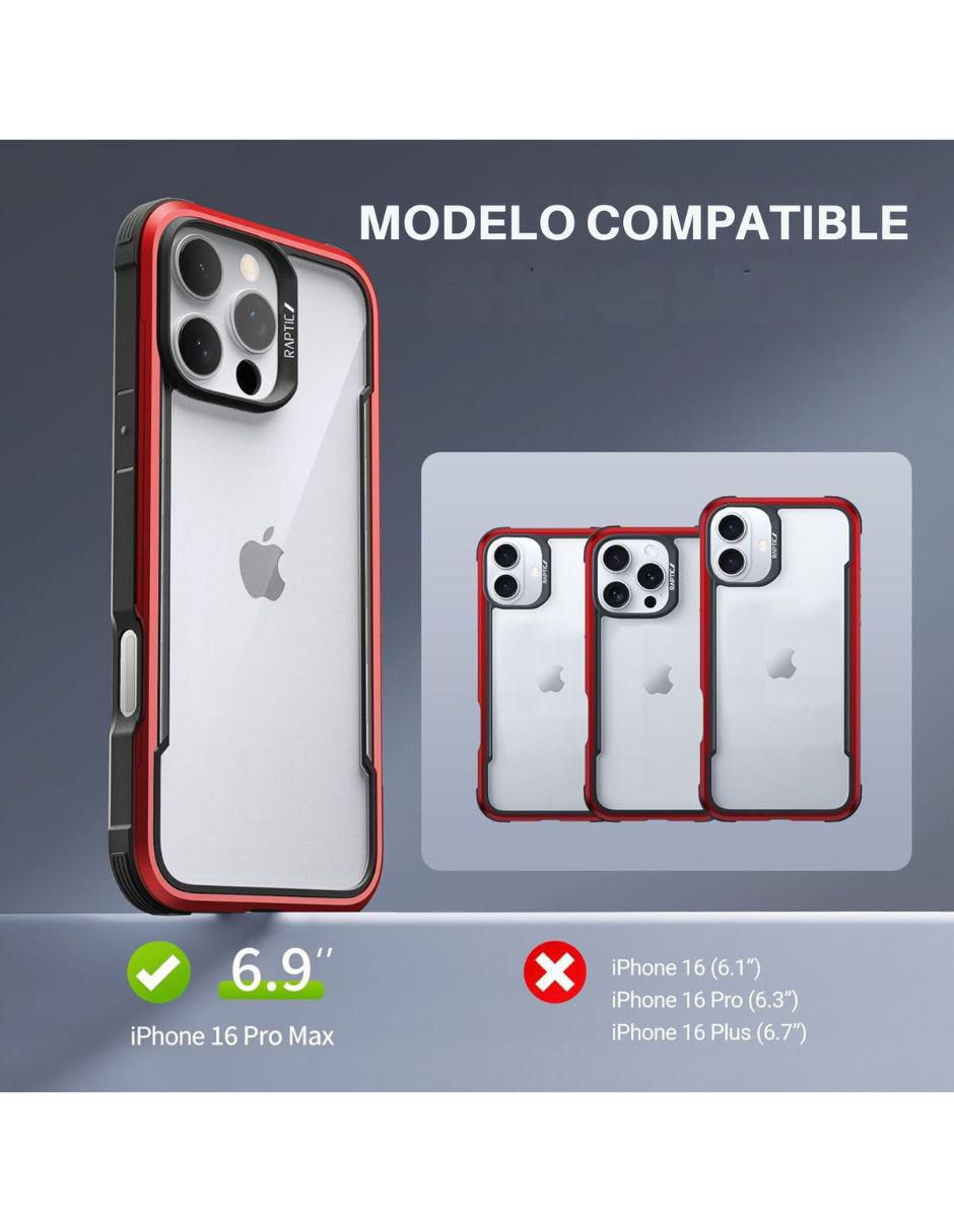 "funda para" apple shield iphone 16 pro max "de" aluminio
