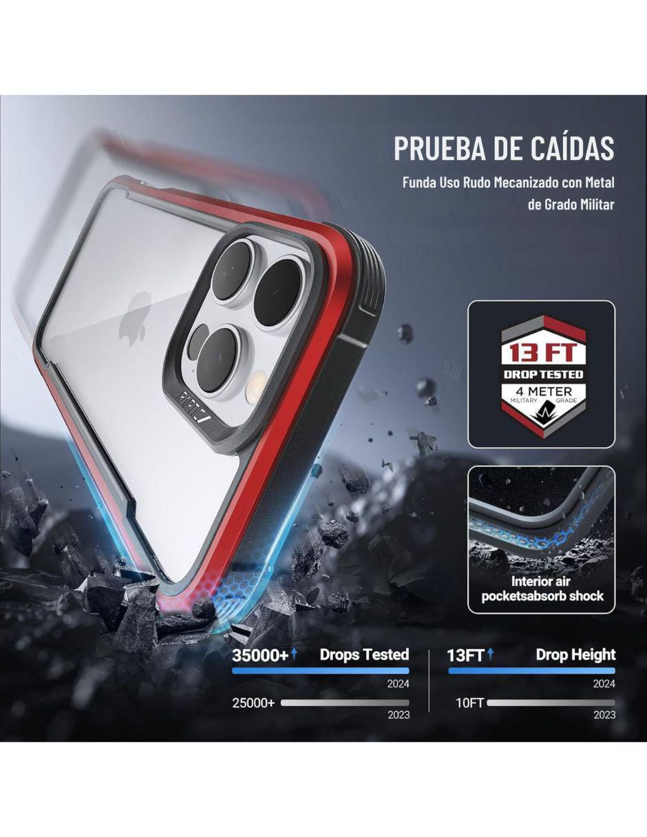 "funda para" apple shield iphone 16 pro max "de" aluminio