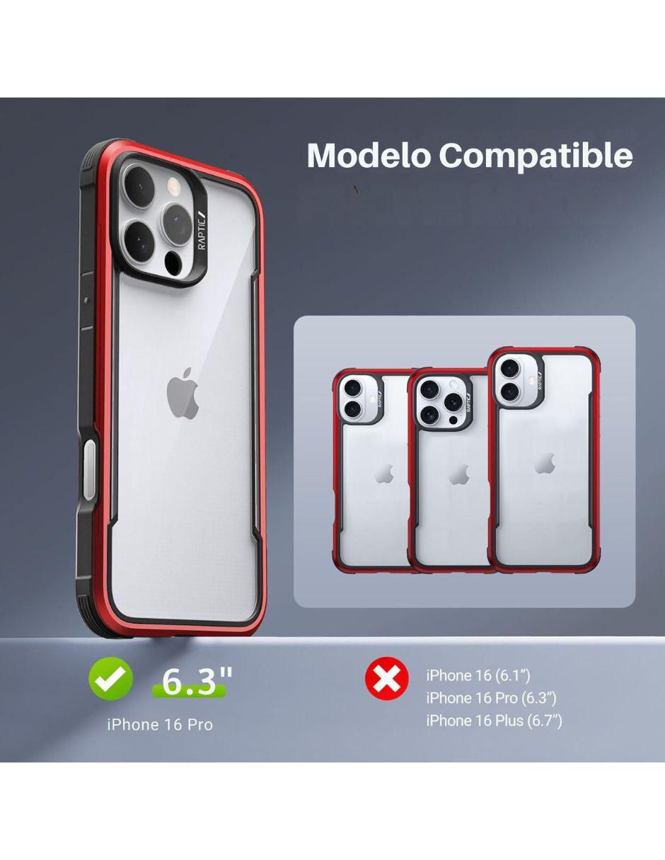 "funda para" apple shield iphone 16 pro "de" aluminio