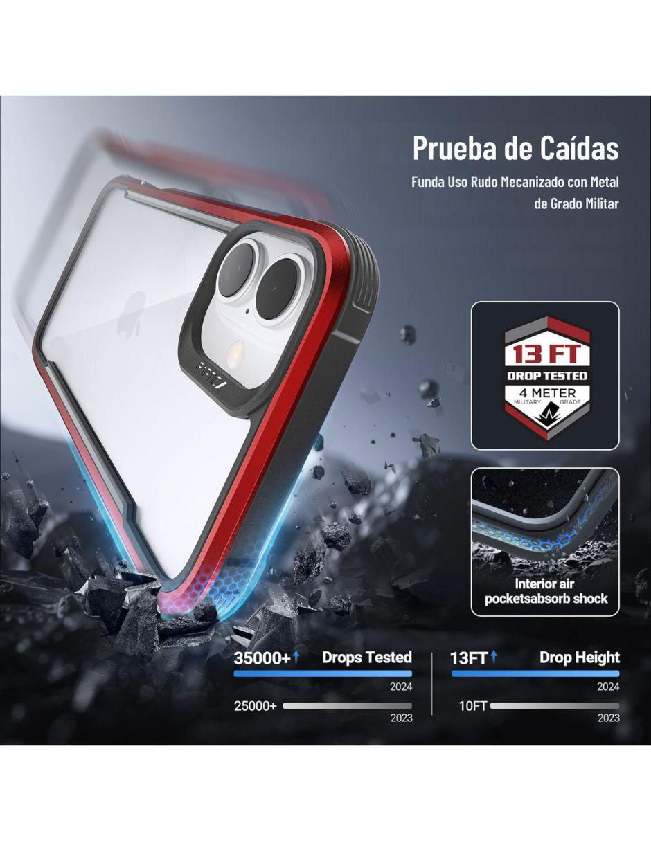 "funda para" apple shield iphone 16 "de" aluminio