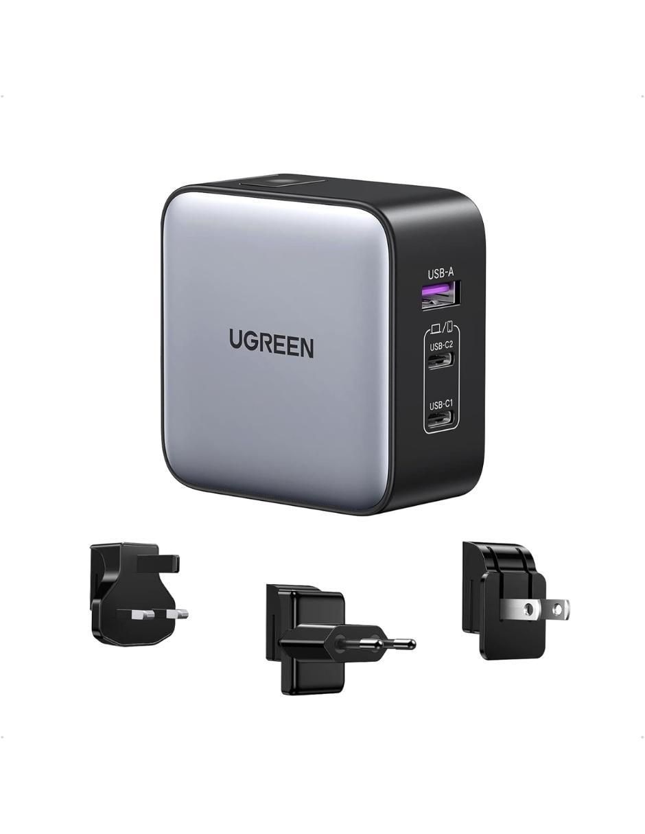 Cargador pared USB + USB tipo C Cargador pared USB + USB tipo C