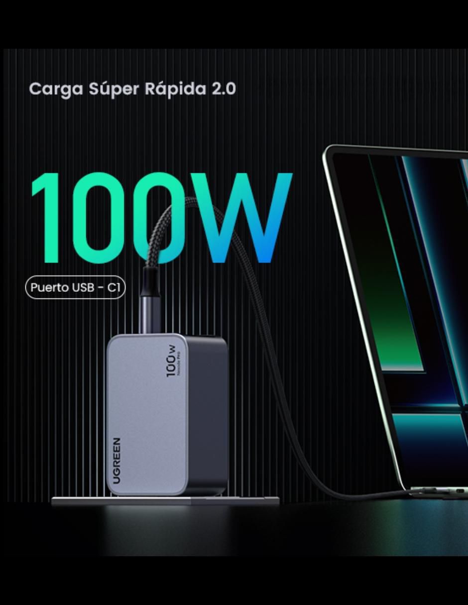 Cargador pared USB + USB tipo C 3