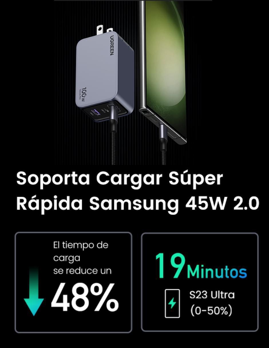 Cargador pared USB + USB tipo C 4