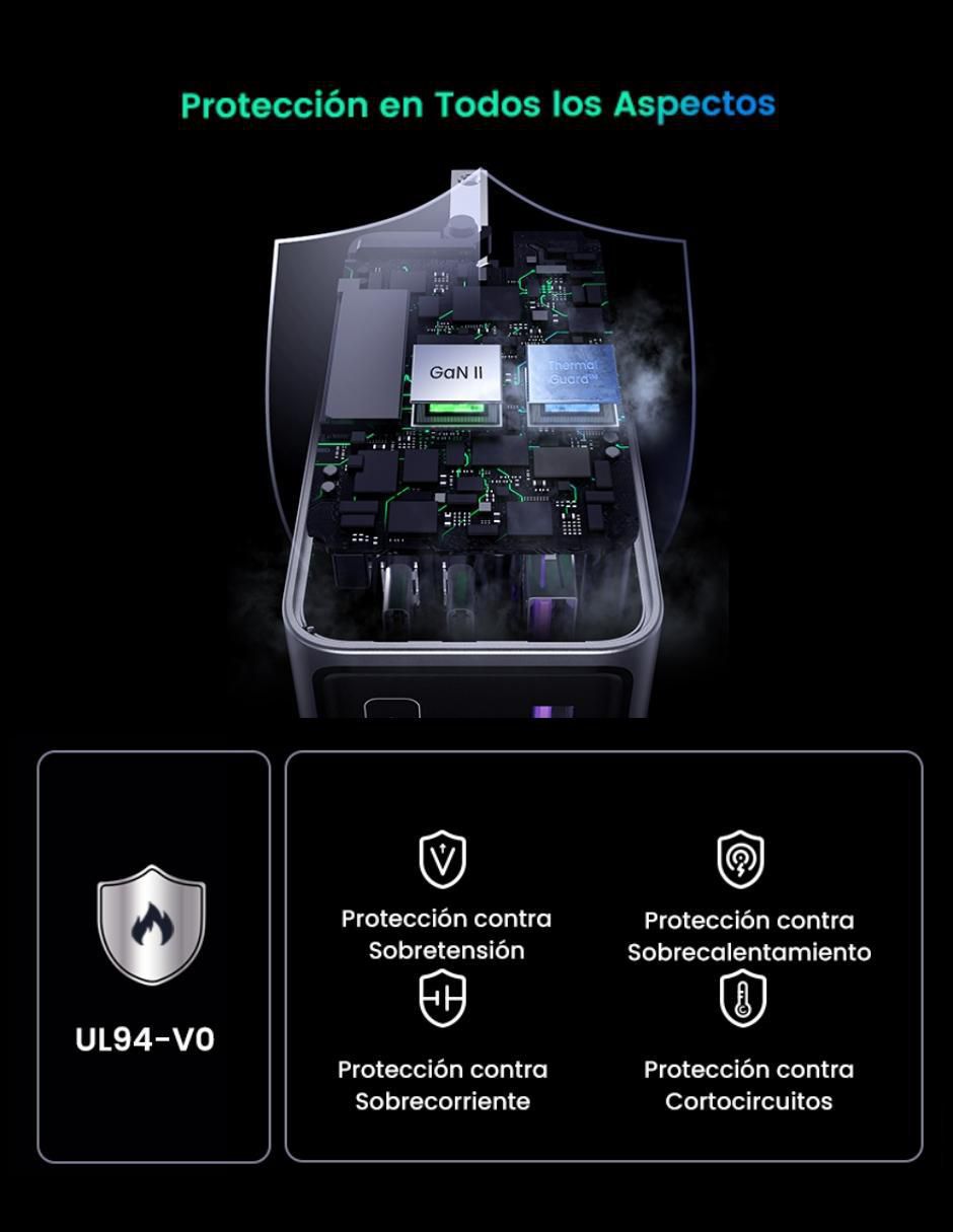 Cargador pared USB + USB tipo C 5