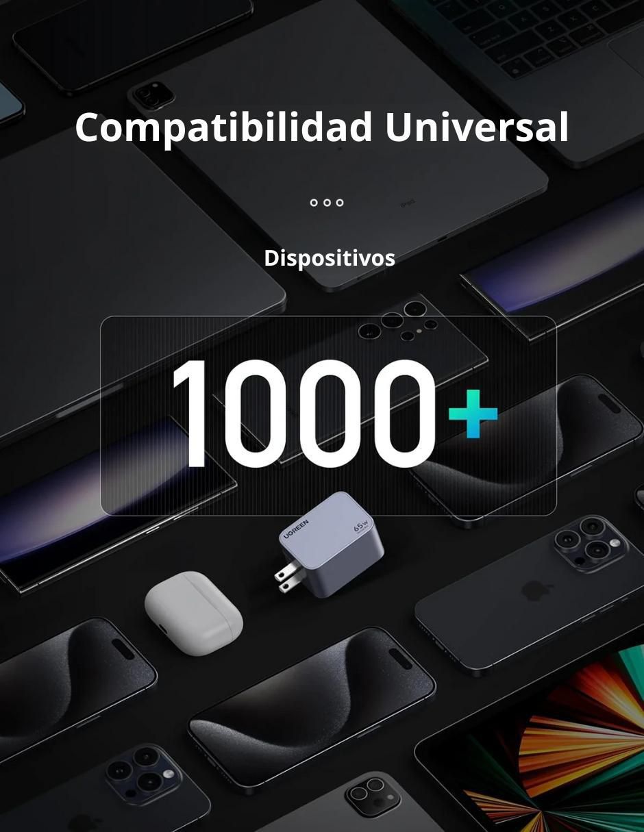 Cargador pared USB + USB tipo C 6