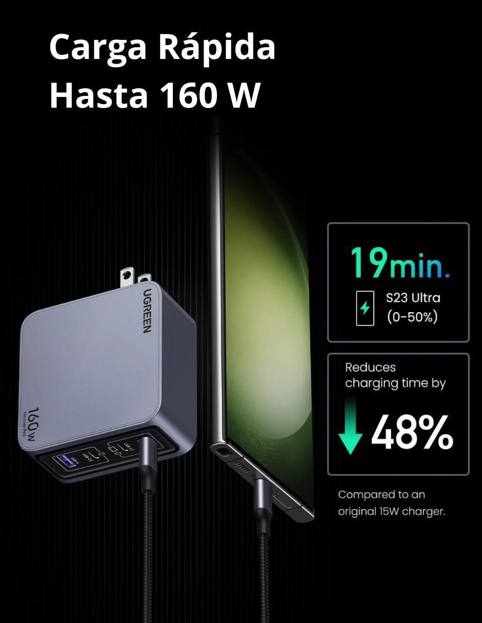Cargador pared USB + USB tipo C 5