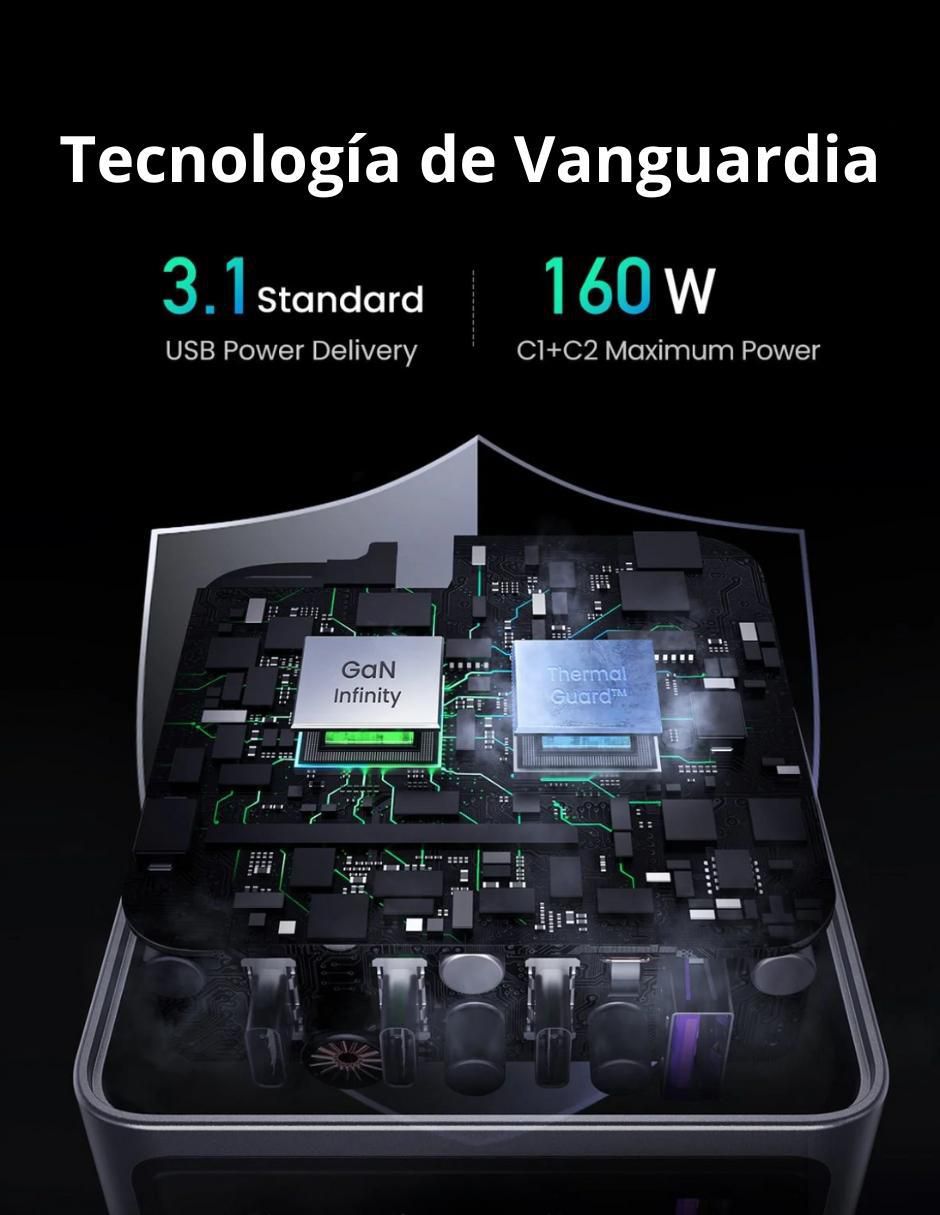Cargador pared USB + USB tipo C 7