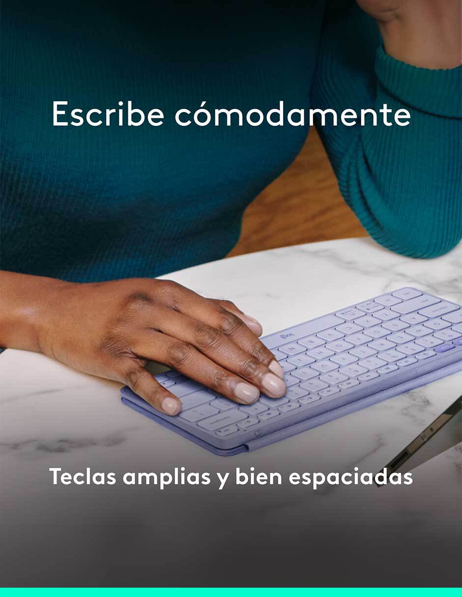 TECLADO PORTÁTIL LOGITECH KEYS-T, LILA