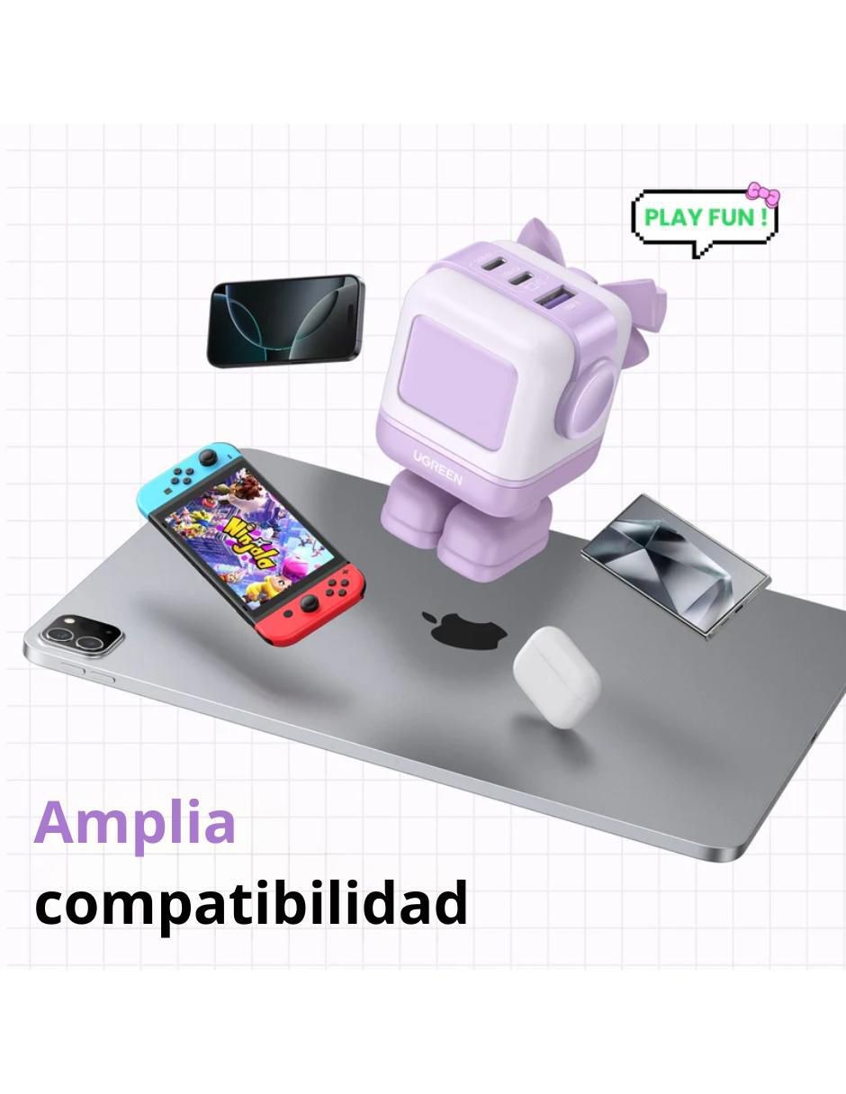 Cargador pared USB + USB tipo C 7