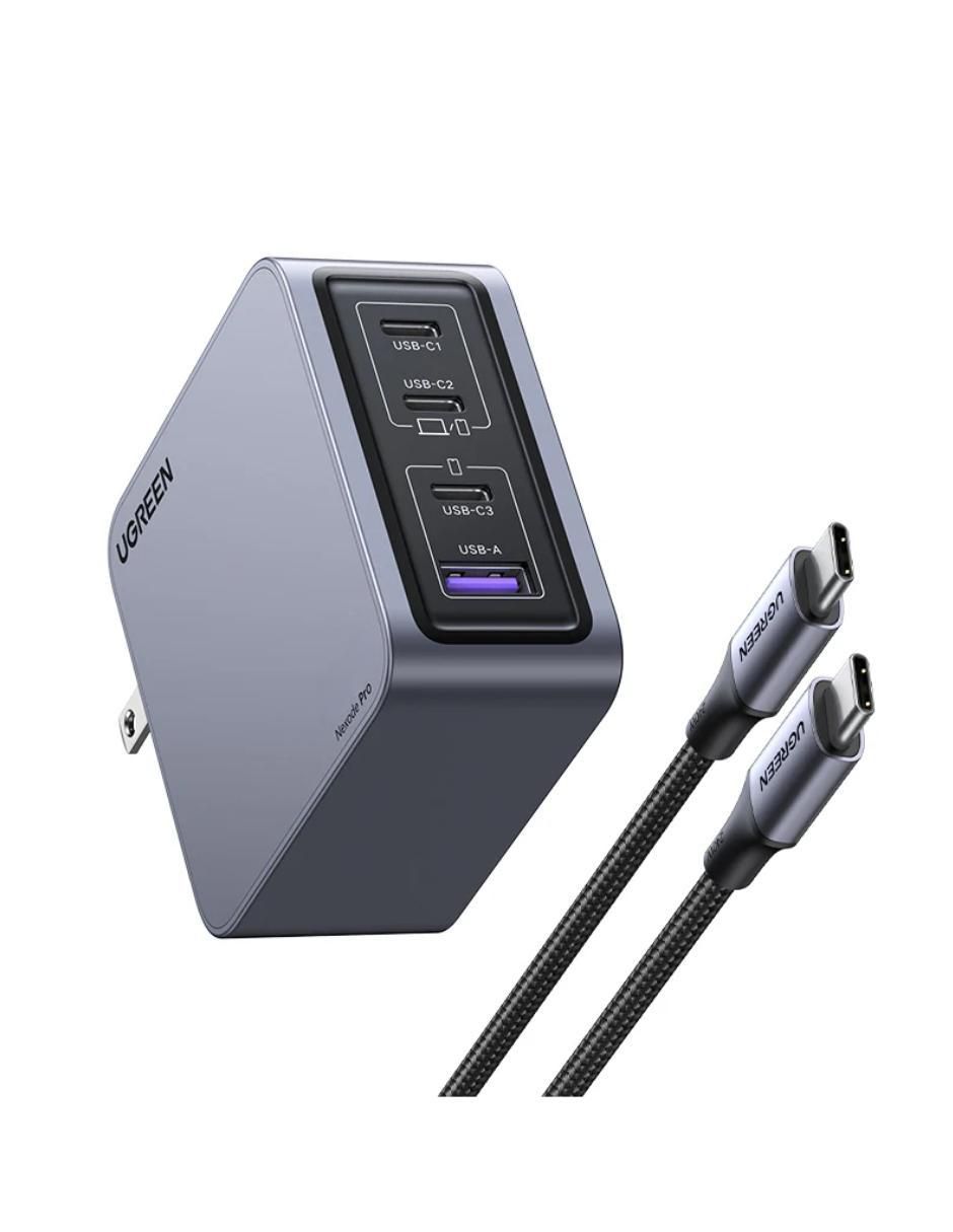 Cargador pared USB + USB tipo C 3