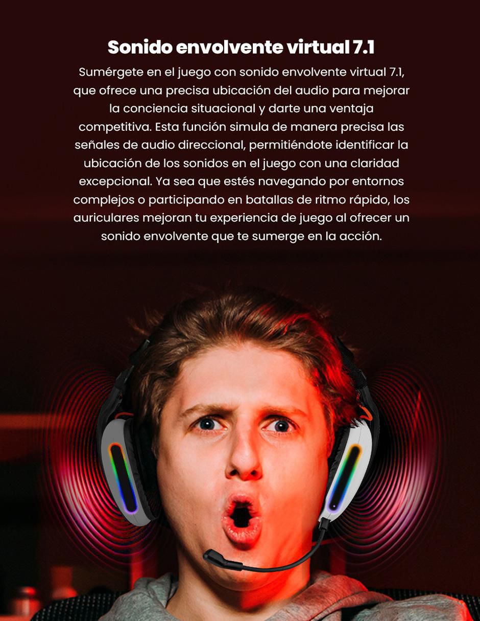 Audífonos gamer alámbricos 12