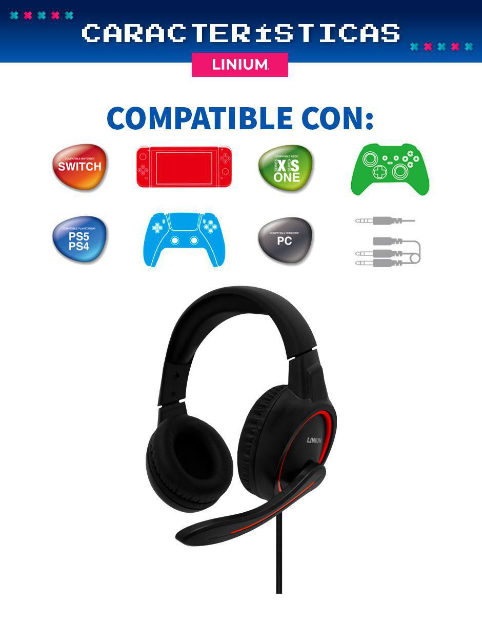 Audífonos gamer alámbricos 2