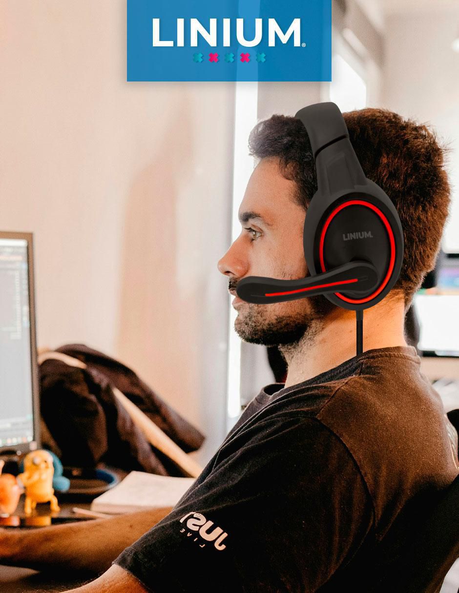 Audífonos gamer alámbricos 3