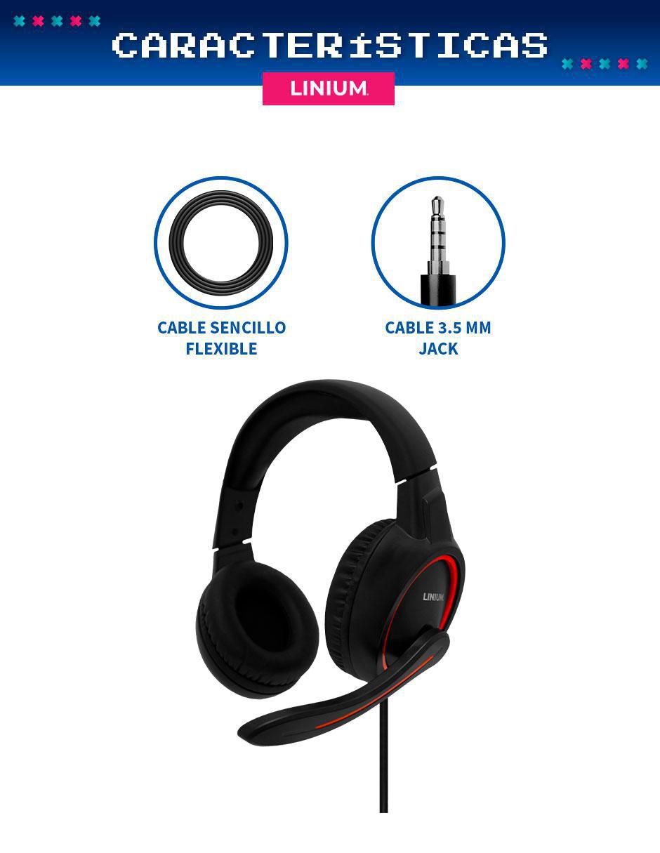 Audífonos gamer alámbricos 4