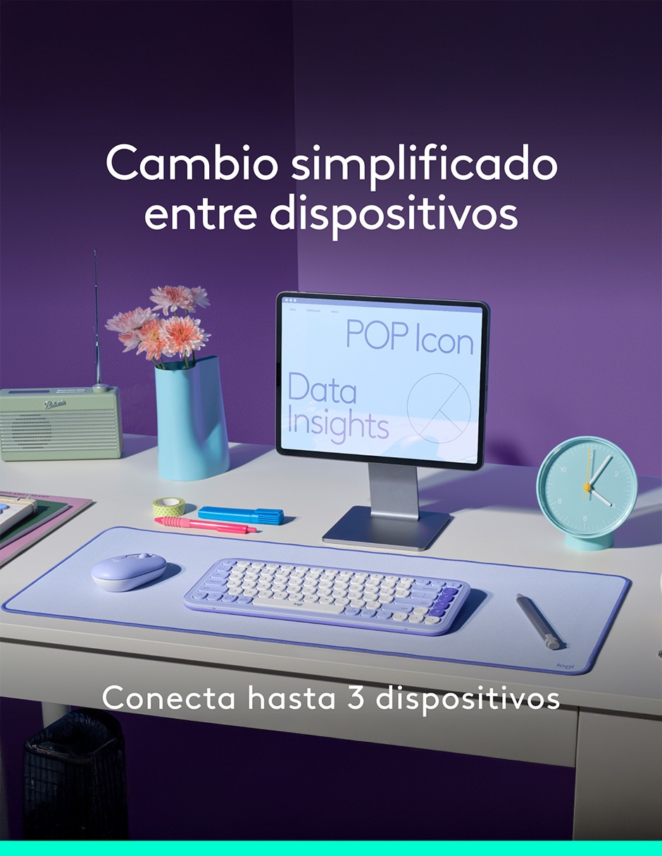 Mouse y teclado Pop Icon Combo 9