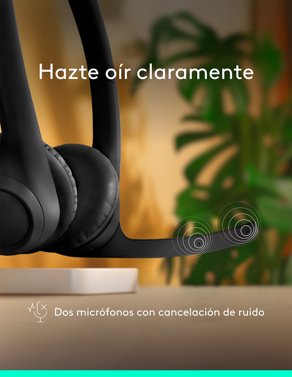 AUDÍFONOS ON-EAR LOGITECH ZONE , NEGRO