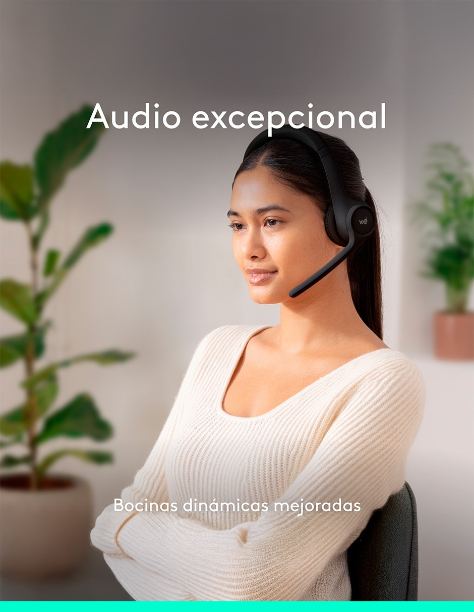 AUDÍFONOS ON-EAR LOGITECH ZONE , NEGRO