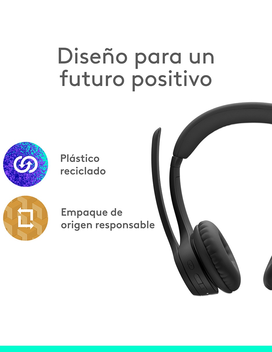 AUDÍFONOS ON-EAR LOGITECH ZONE , NEGRO